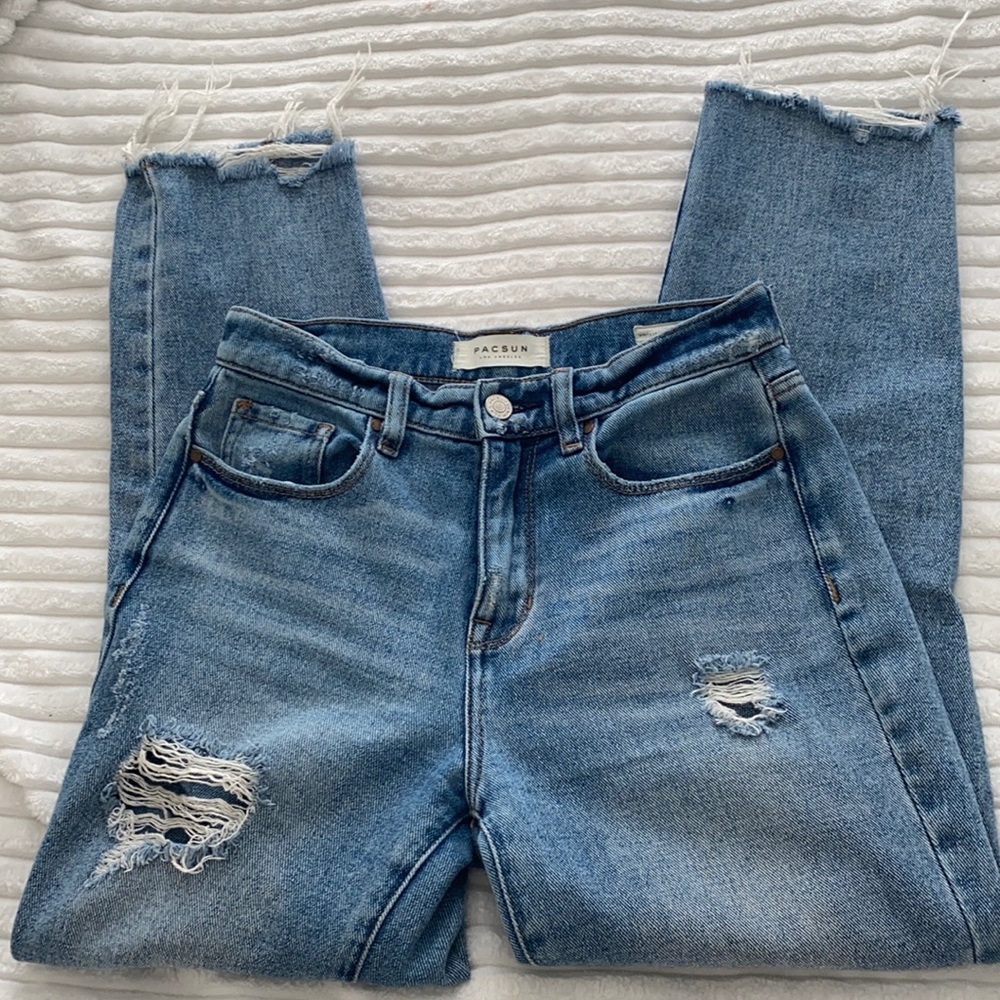 Pacsun high waisted vintage icon distressed jeans